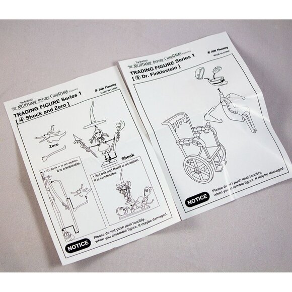 Nightmare Before Christmas Trading Figure Shock and Zero & Dr Finklestein NWB - Picture 4 of 9